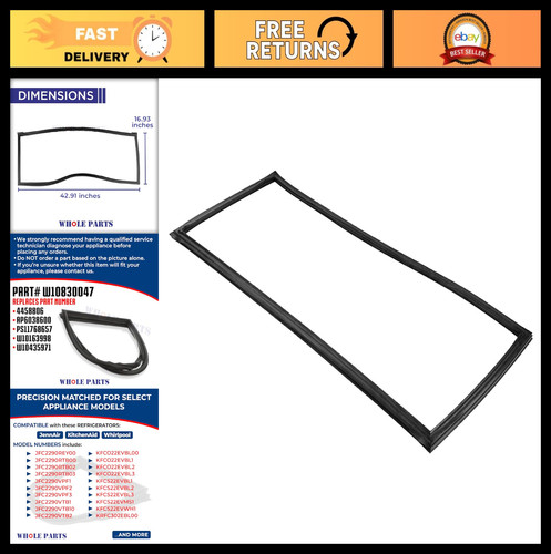 Refrigerator french door seal - refrigerator,