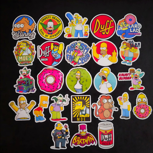 Funny cartoon stickers retro - funny,